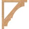 Ekena Millwork Balboa Block Smooth Bracket, Western Red Cedar, 3 1/2"W x 42"D x 48"H BKT04X42X48BOA05SWR - alternate 3